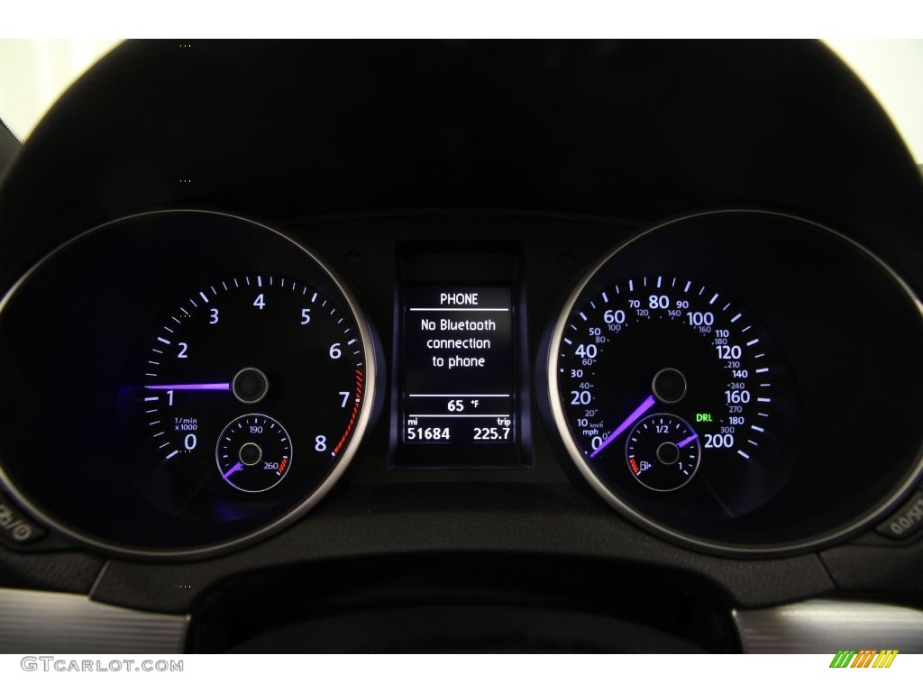 2013 Golf R 4 Door 4Motion - Deep Black Pearl Metallic / Titan Black photo #8