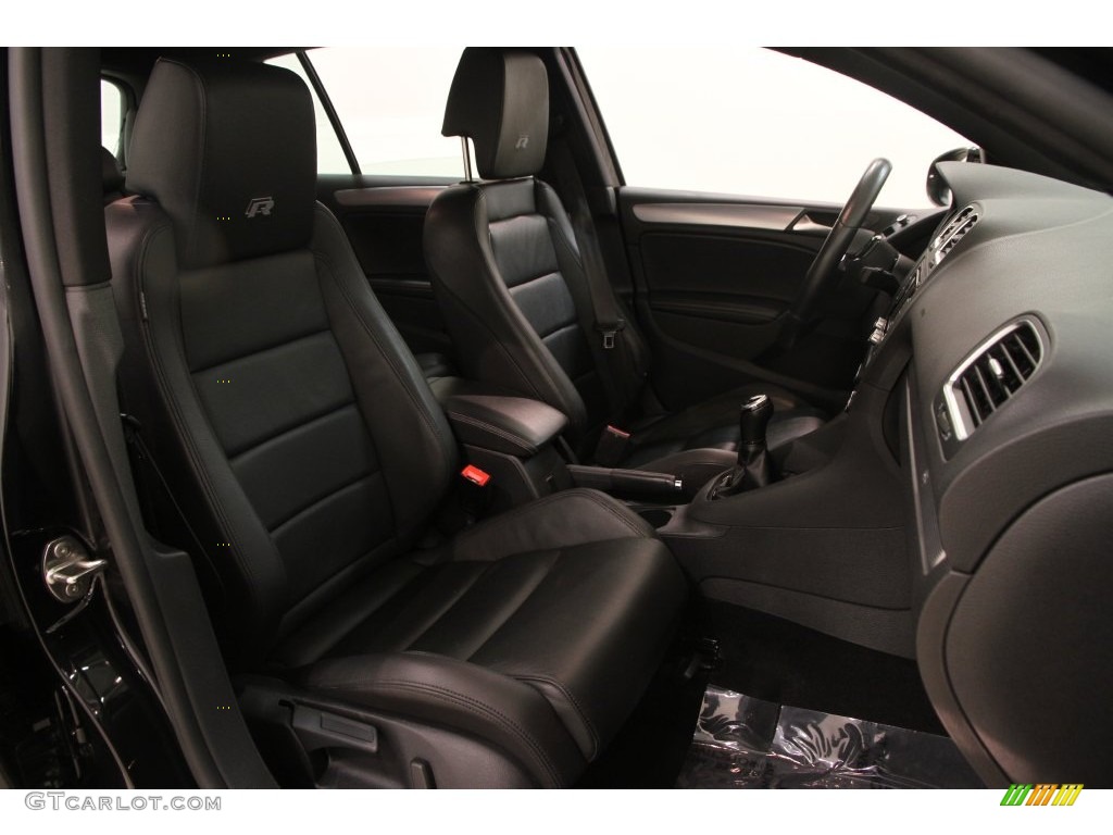 2013 Golf R 4 Door 4Motion - Deep Black Pearl Metallic / Titan Black photo #14
