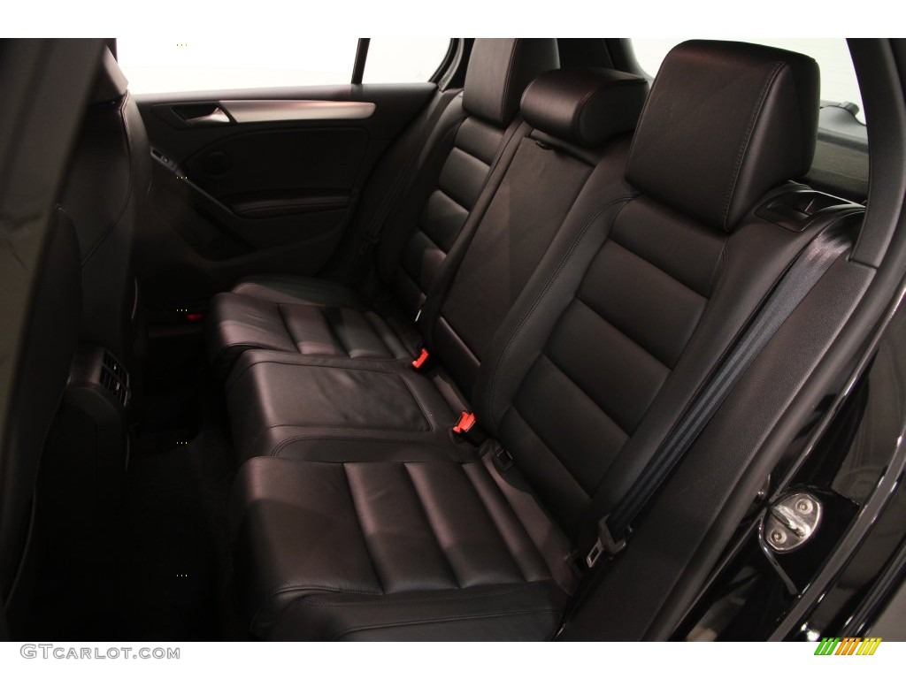 2013 Golf R 4 Door 4Motion - Deep Black Pearl Metallic / Titan Black photo #16