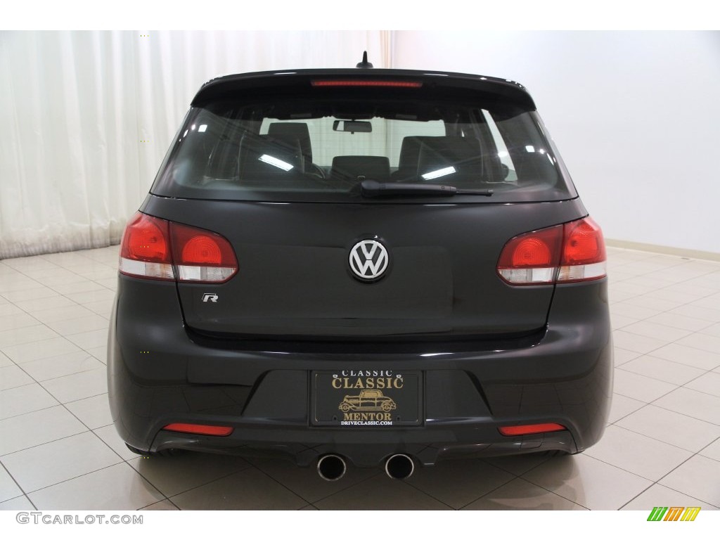 2013 Golf R 4 Door 4Motion - Deep Black Pearl Metallic / Titan Black photo #17