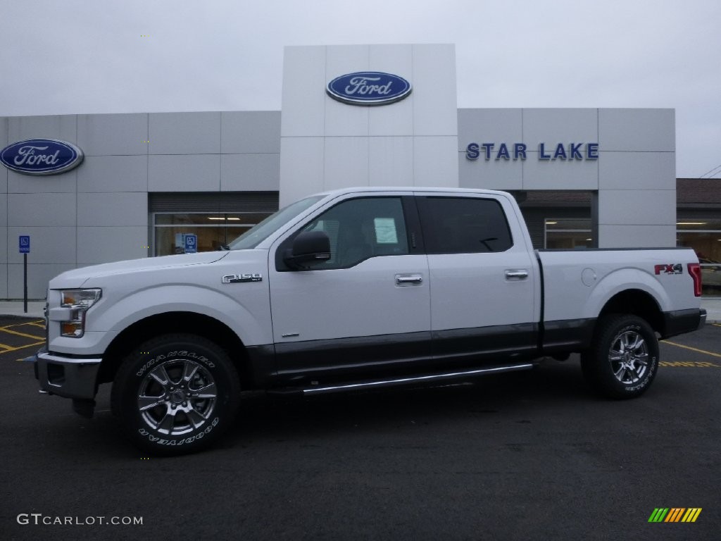 2016 F150 XLT SuperCrew 4x4 - Oxford White / Medium Earth Gray photo #1