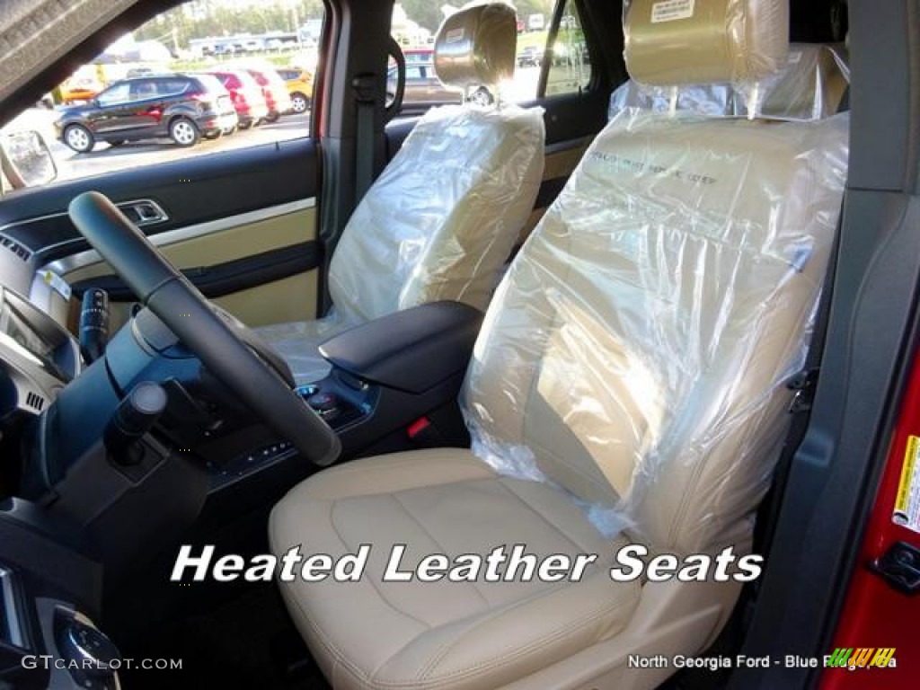 2016 Explorer XLT 4WD - Ruby Red Metallic Tri-Coat / Medium Light Camel photo #13