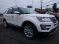 2016 Oxford White Ford Explorer Limited  photo #3
