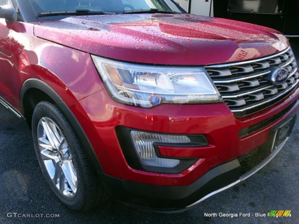 2016 Explorer XLT 4WD - Ruby Red Metallic Tri-Coat / Medium Light Camel photo #34