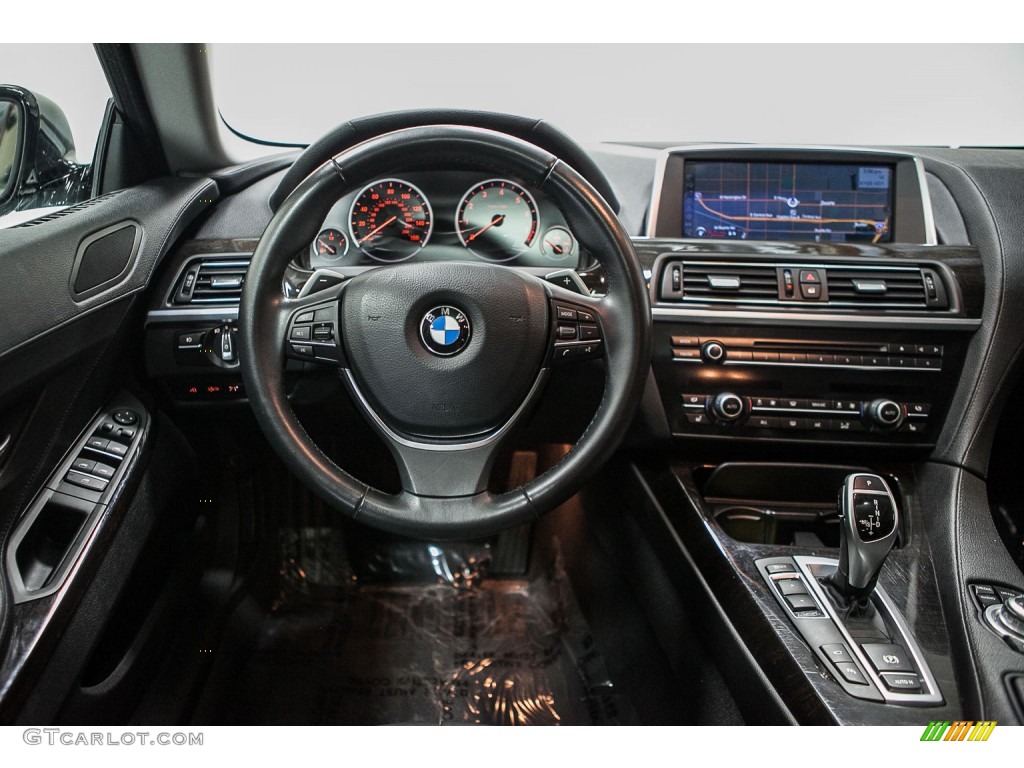 2013 6 Series 640i Gran Coupe - Black Sapphire Metallic / Black photo #4