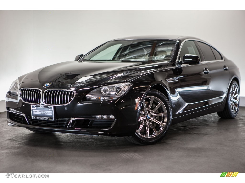 2013 6 Series 640i Gran Coupe - Black Sapphire Metallic / Black photo #13