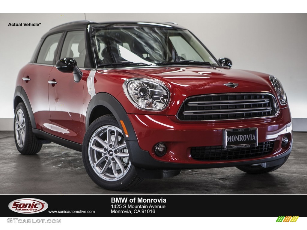 2016 Countryman Cooper - Blazing Red Metallic / Carbon Black photo #1