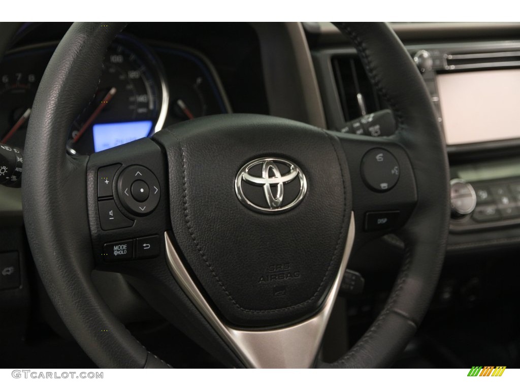2014 Toyota RAV4 Limited AWD Black Steering Wheel Photo #109760003