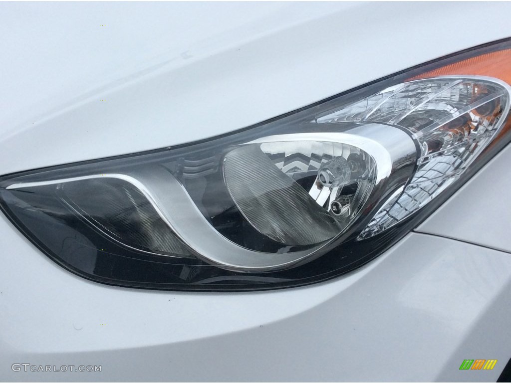 2013 Elantra Coupe GS - Monaco White / Beige photo #31