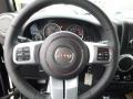 Black 2016 Jeep Wrangler Rubicon Hard Rock 4x4 Steering Wheel