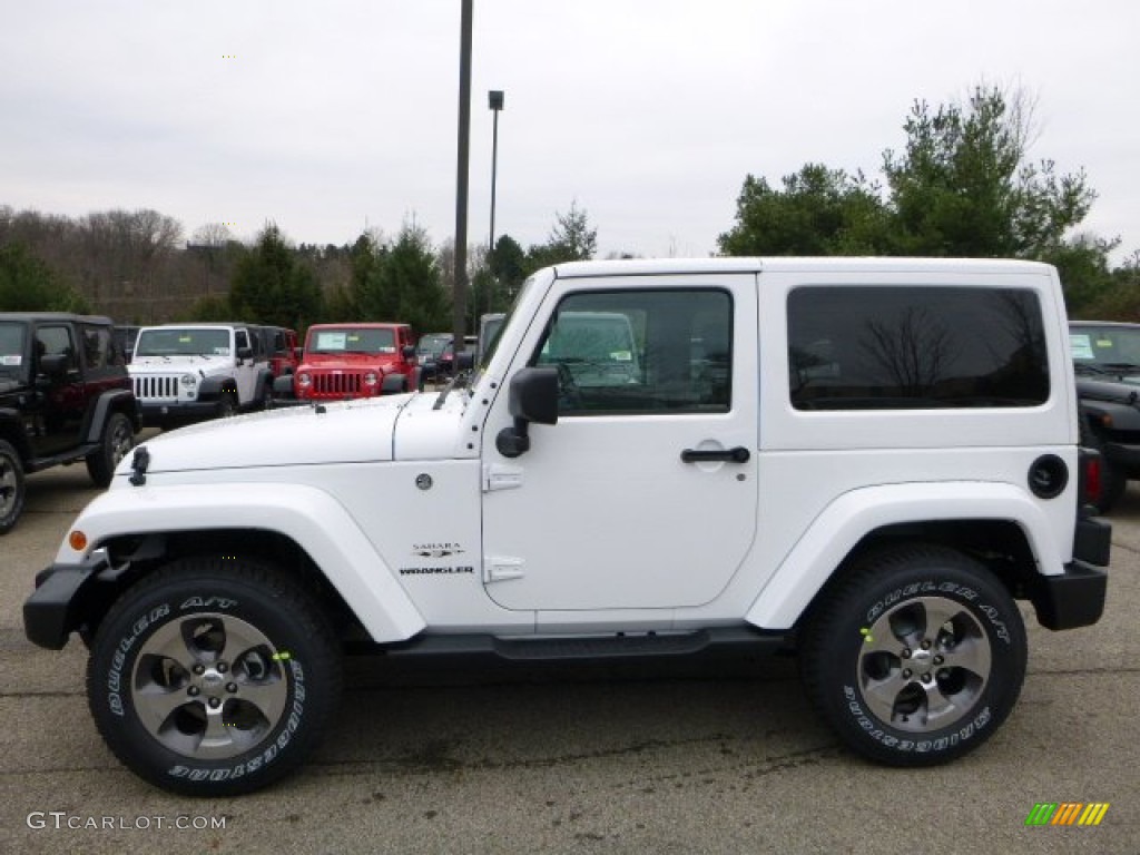 Bright White 2016 Jeep Wrangler Sahara 4x4 Exterior Photo #109767589