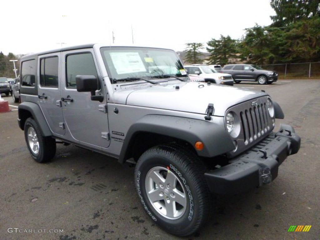 2016 Wrangler Unlimited Sport 4x4 - Billet Silver Metallic / Black photo #12