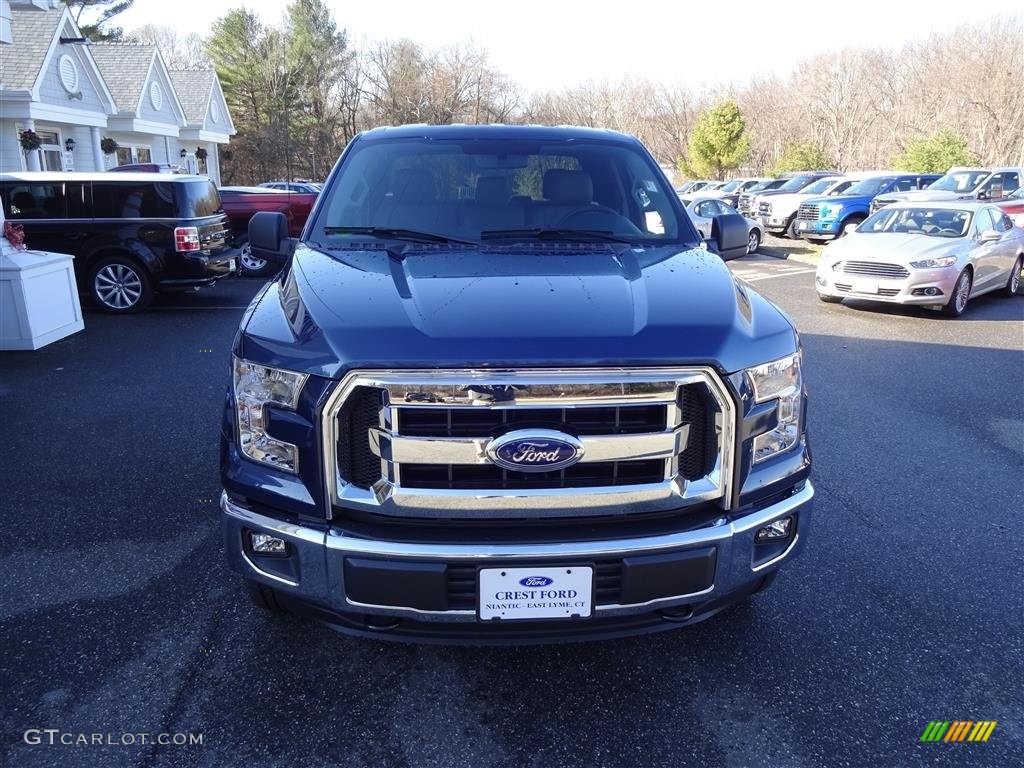 2016 F150 XLT SuperCab 4x4 - Blue Jeans / Medium Earth Gray photo #2