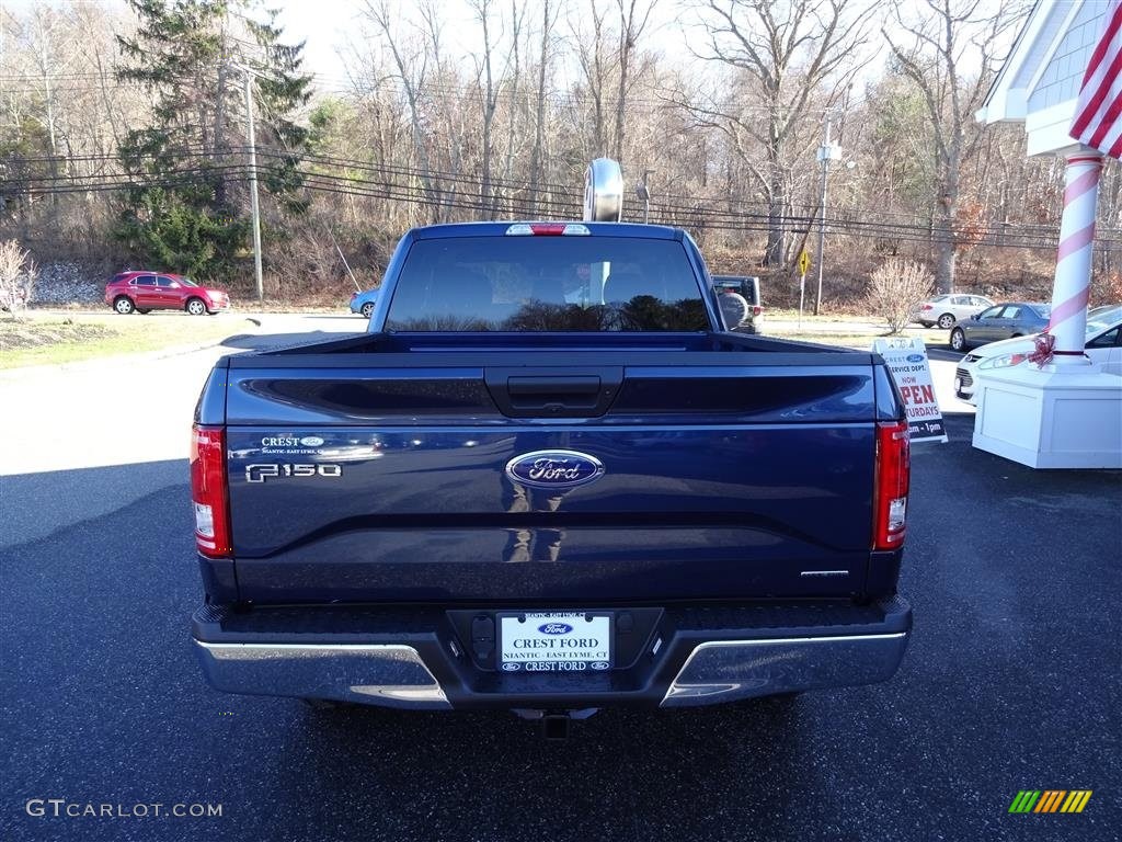 2016 F150 XLT SuperCab 4x4 - Blue Jeans / Medium Earth Gray photo #6