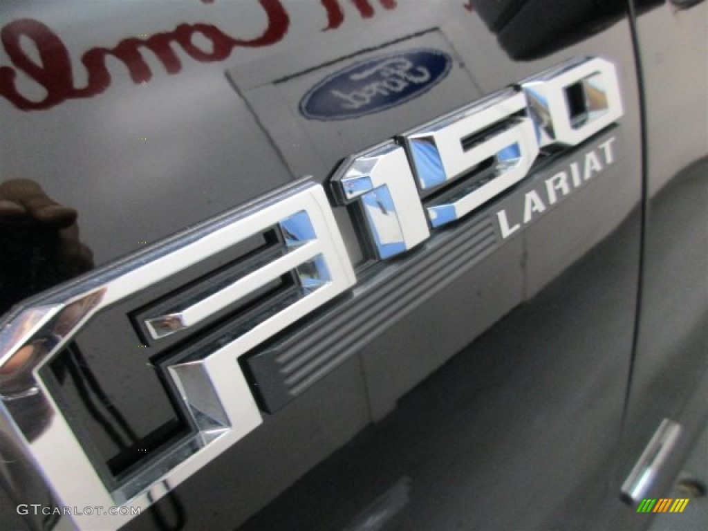 2016 F150 Lariat SuperCrew 4x4 - Shadow Black / Black photo #4
