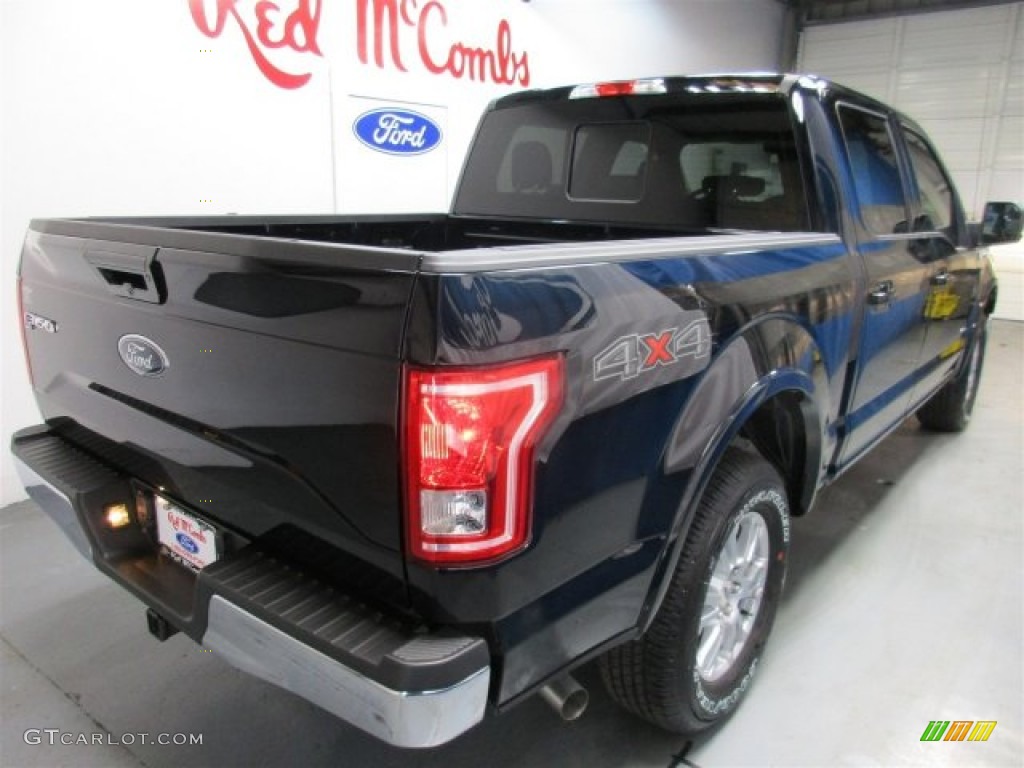 2016 F150 Lariat SuperCrew 4x4 - Shadow Black / Black photo #9