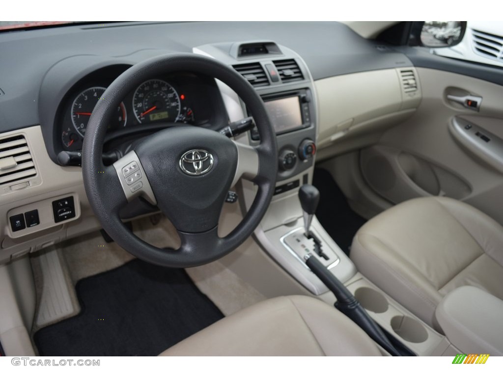 Bisque Interior 2013 Toyota Corolla S Photo #109776183