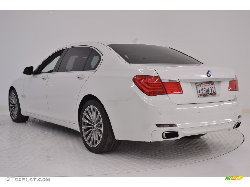 2012 7 Series 740Li Sedan - Mineral White Metallic / Saddle/Black photo #5