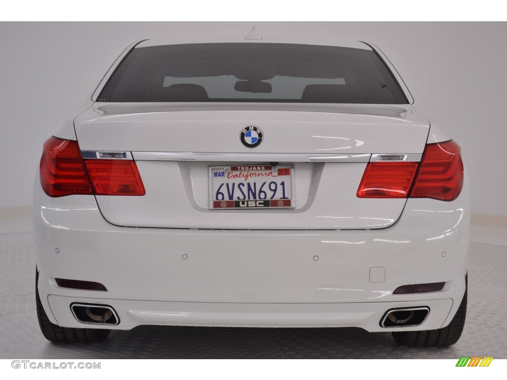 2012 7 Series 740Li Sedan - Mineral White Metallic / Saddle/Black photo #6