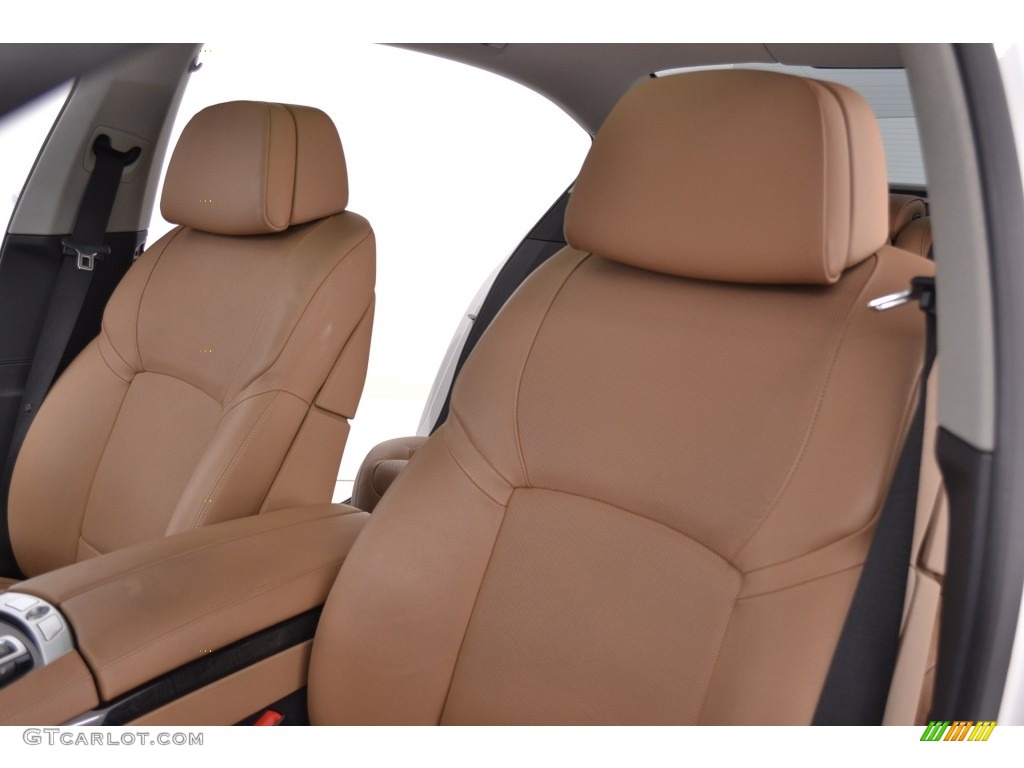 2012 7 Series 740Li Sedan - Mineral White Metallic / Saddle/Black photo #12