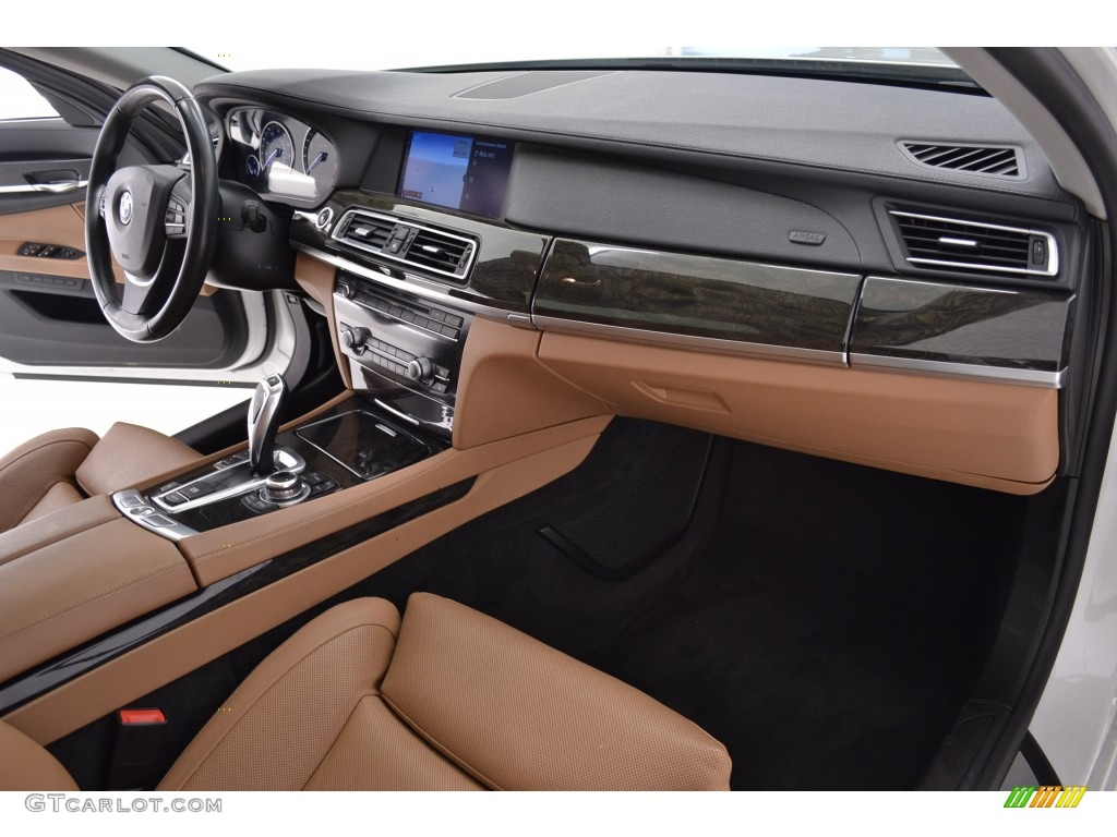 2012 7 Series 740Li Sedan - Mineral White Metallic / Saddle/Black photo #16