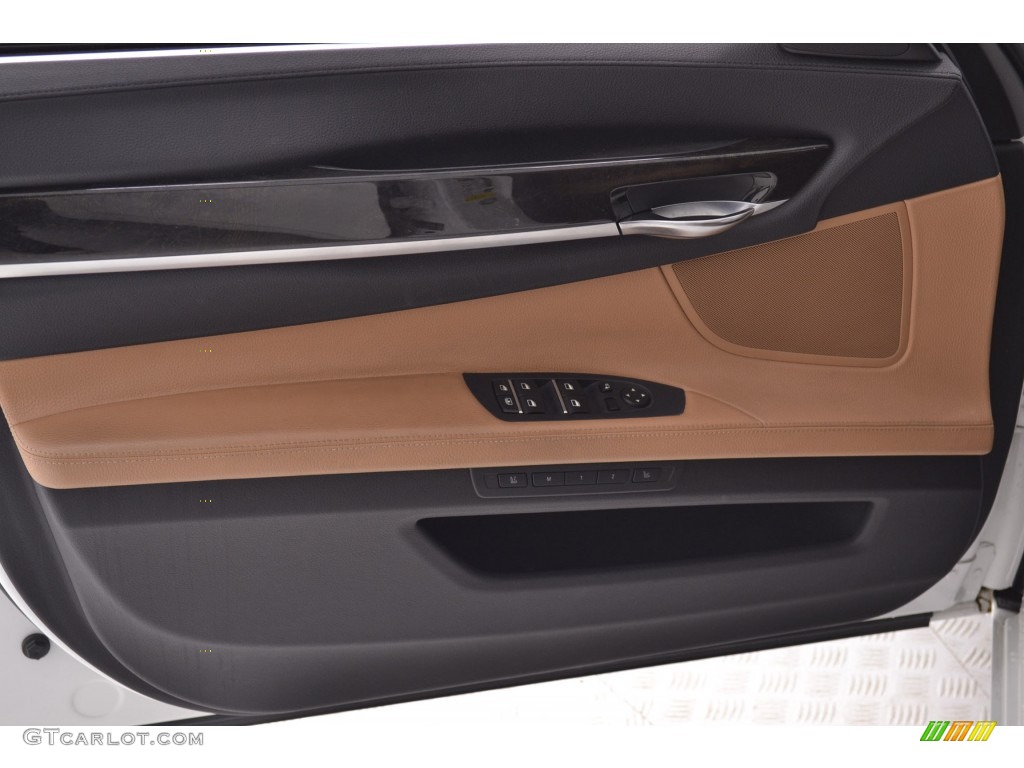2012 7 Series 740Li Sedan - Mineral White Metallic / Saddle/Black photo #17