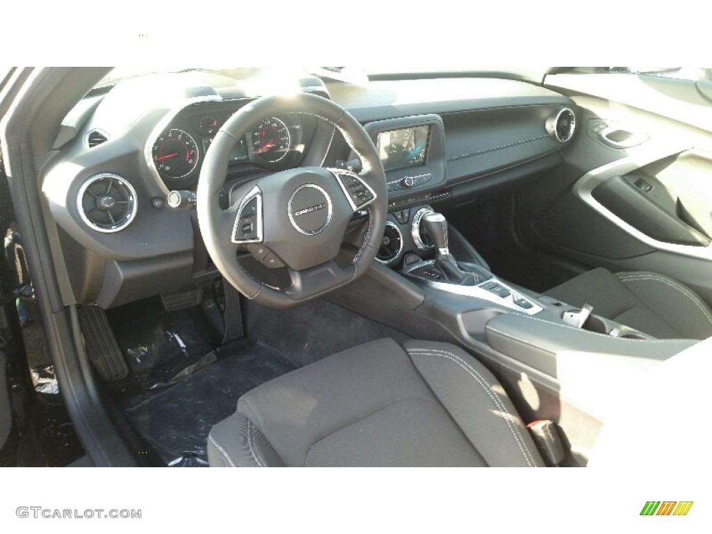 Jet Black Interior 2016 Chevrolet Camaro LT Coupe Photo #109778572