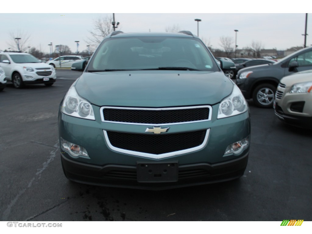 2009 Traverse LT - Silver Moss Metallic / Ebony photo #8