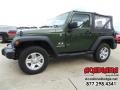 2009 Jeep Green Metallic Jeep Wrangler X 4x4  photo #1