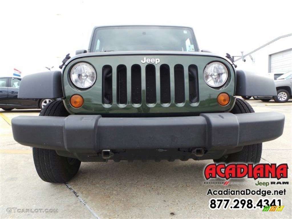 2009 Wrangler X 4x4 - Jeep Green Metallic / Dark Khaki/Medium Khaki photo #12