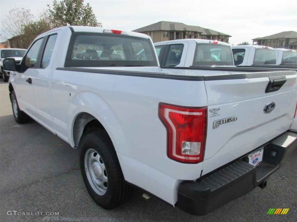 2016 F150 XL SuperCab - Oxford White / Medium Earth Gray photo #5