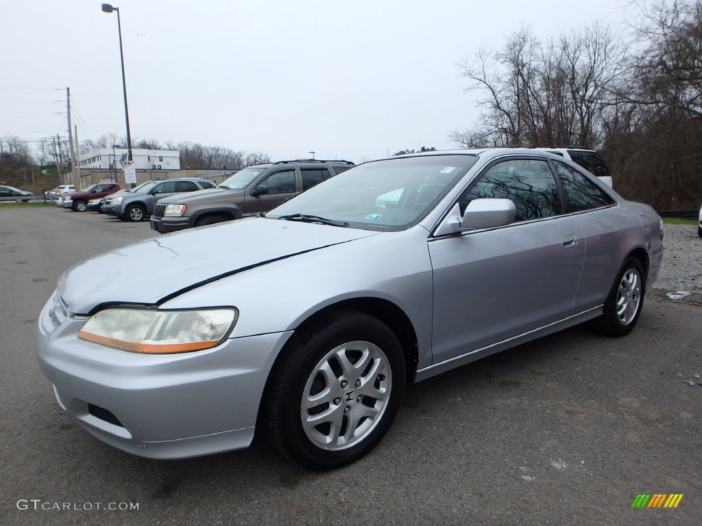 2002 Accord EX V6 Coupe - Satin Silver Metallic / Charcoal photo #1