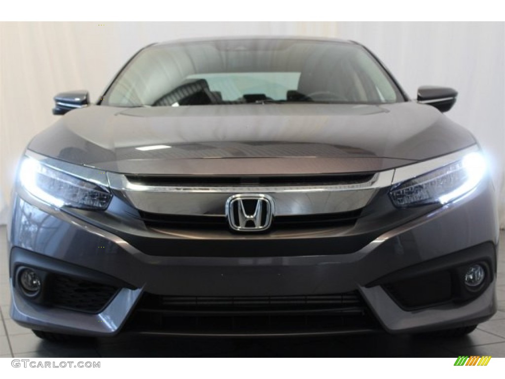 2016 Civic Touring Sedan - Modern Steel Metallic / Black photo #4