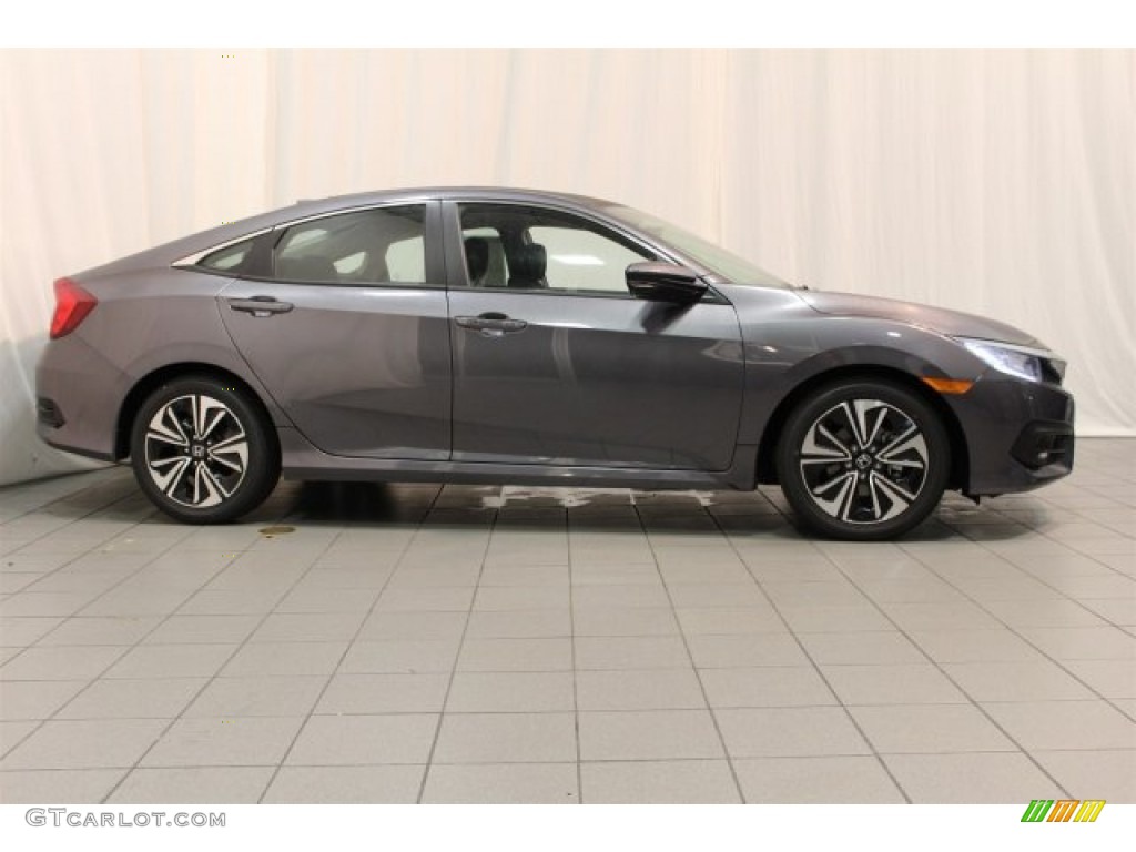 2016 Civic EX-T Sedan - Modern Steel Metallic / Black photo #3