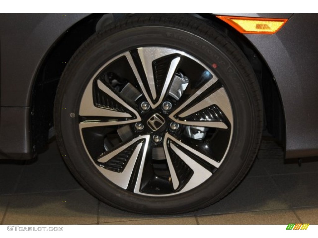 2016 Civic EX-T Sedan - Modern Steel Metallic / Black photo #4