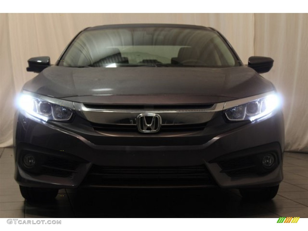2016 Civic EX-T Sedan - Modern Steel Metallic / Black photo #5