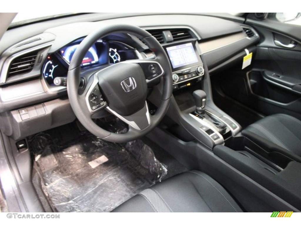 Black Interior 2016 Honda Civic EX-T Sedan Photo #109794201