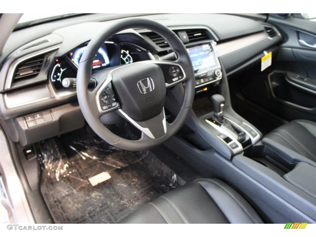 Black Interior 2016 Honda Civic Touring Sedan Photo #109794562