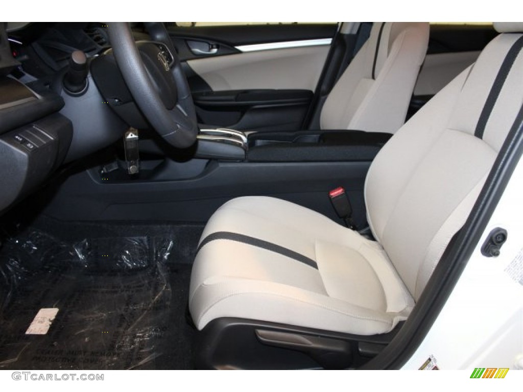 2016 Civic LX Sedan - Taffeta White / Ivory photo #9