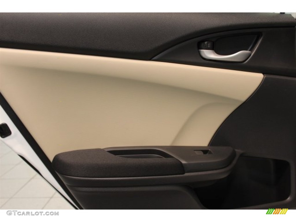 2016 Civic LX Sedan - Taffeta White / Ivory photo #19