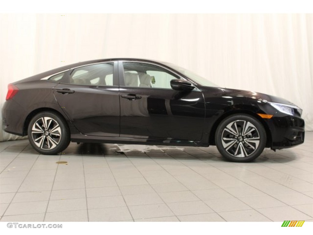 Burgundy Night Pearl 2016 Honda Civic EX-L Sedan Exterior Photo #109795730