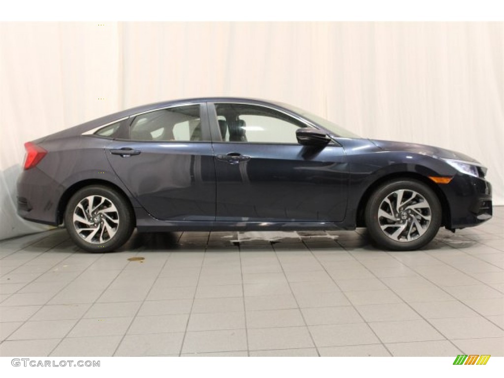 Cosmic Blue Metallic 2016 Honda Civic EX Sedan Exterior Photo #109795731