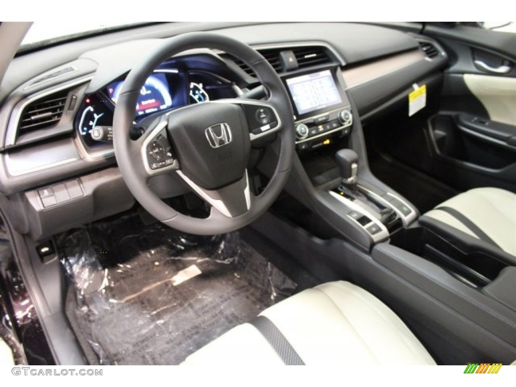 Ivory Interior 2016 Honda Civic EX-L Sedan Photo #109795855