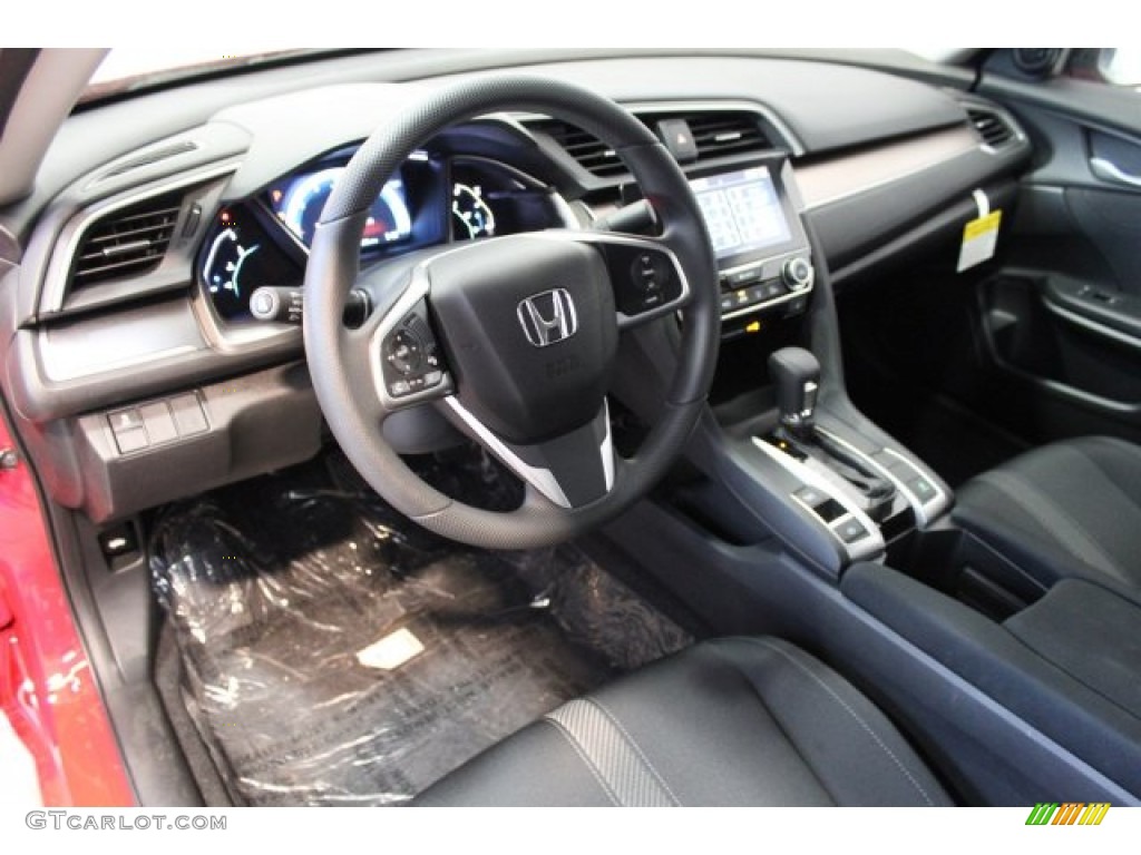 Black Interior 2016 Honda Civic EX-T Sedan Photo #109796293