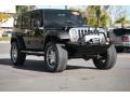Black 2008 Jeep Wrangler Unlimited Rubicon 4x4