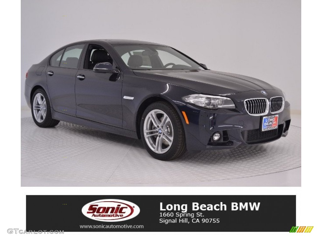 2016 5 Series 528i Sedan - Carbon Black Metallic / Black photo #1