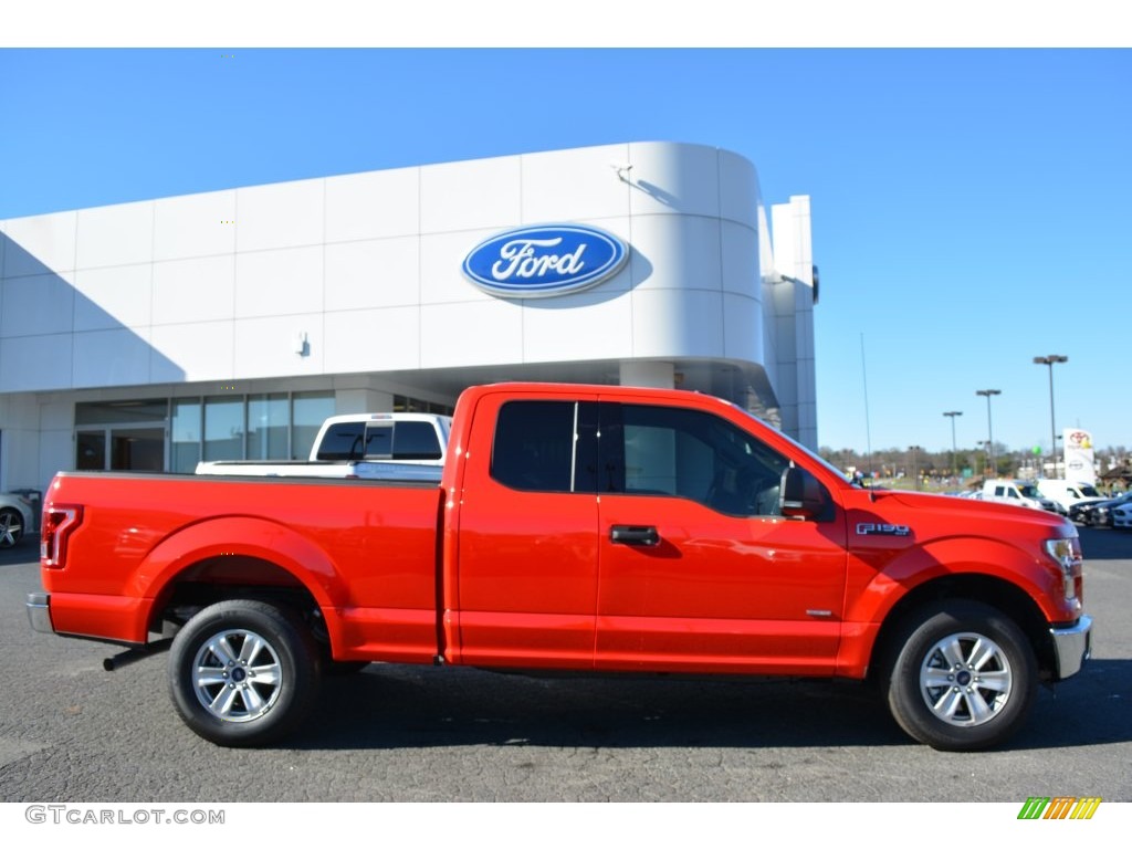 Race Red 2015 Ford F150 XLT SuperCab Exterior Photo #109798236