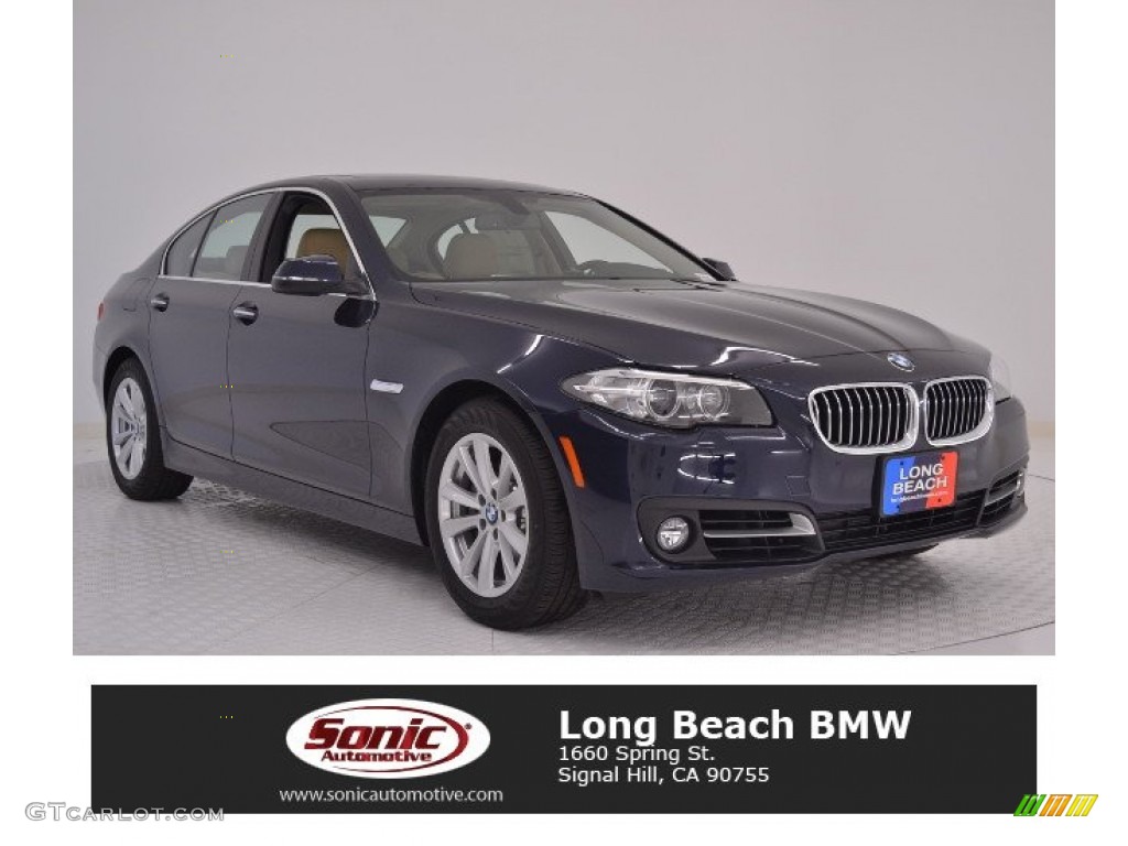 2016 5 Series 528i Sedan - Imperial Blue Metallic / Venetian Beige/Black photo #1