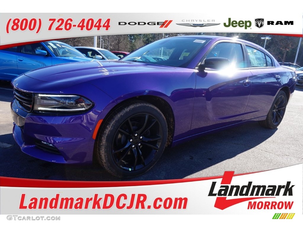 2016 Charger SXT - Plum Crazy Pearl / Black photo #1