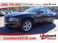 Pitch Black 2016 Dodge Charger SE